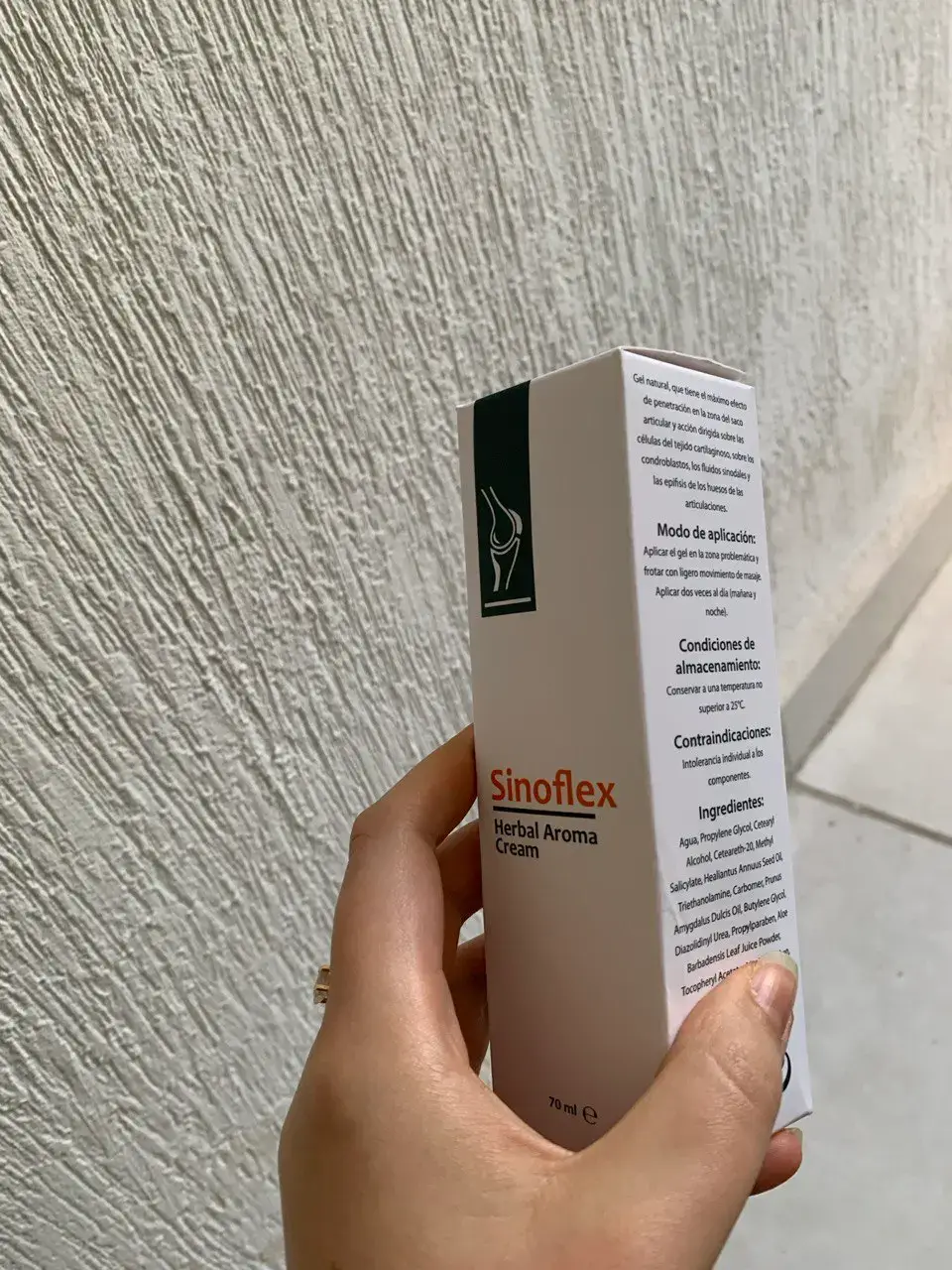 Sinoflex en la mano: foto de testimonio 4